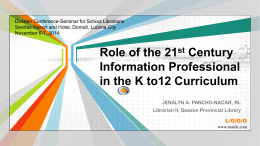 Role of the 21st Century Information Professional in the …