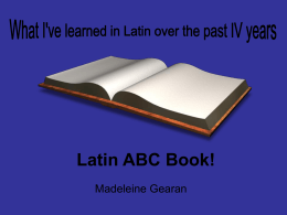 Latin ABC Book! - SchoolWorld an Edline Solution