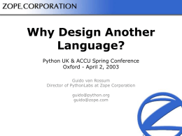 UK Python Keynote