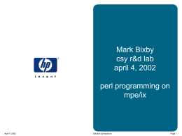 perl programming on mpe/ix