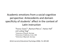 Academic emotions from a social
