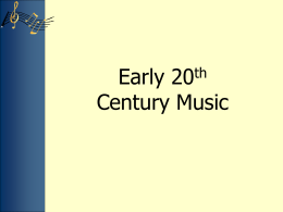 Early 20th Century Music - Hinsdale South High School