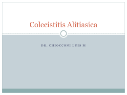 Colecistitis Alitiasica