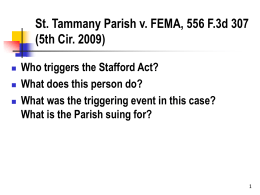 St. Tammany Parish v. Federal Emergency Management …