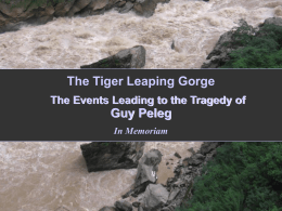 Tiger Leaping Gorge - The story of Guy Peleg