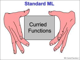 Standard ML - Technion – Israel Institute of Technology