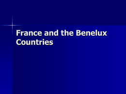 France and the Benelux Countries - Wikispaces