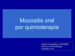 Palifermina en Mucositis oral