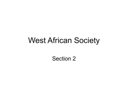 West African Society - Santa Ana Unified School District