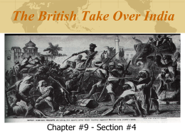 The British Take Over India - Mr. Cosbey