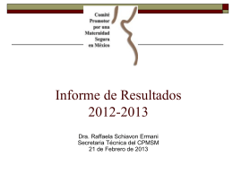 Informe de Resultados 2012