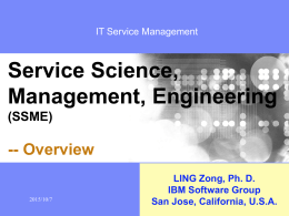 IT Service Management Overview