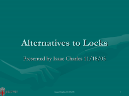Alternatives to Locks
