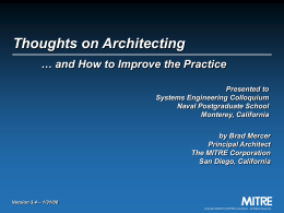 Mercer - Thoughts on Architecting