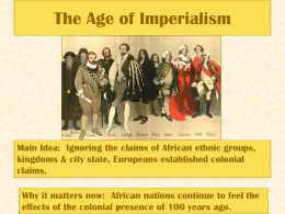 The Age of Imperialism - Murrieta Valley Unified School
