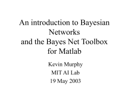 The Bayes Net Toolbox for Matlab
