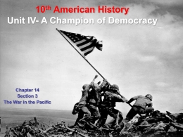 10th American History Unit IV