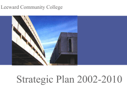 Strategic Plan 2002-2010