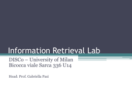 Information Retrieval Lab