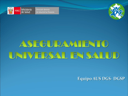Diapositiva 1 - .:Seguro Integral de Salud:.