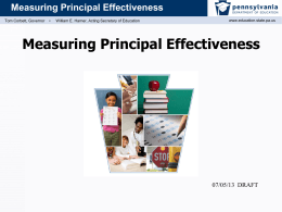 Principal Effectiveness - Delaware County Intermediate Unit