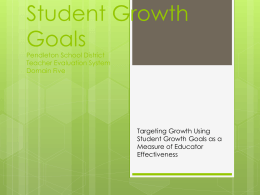 Student Growth Goals Pendleton School District Domain …