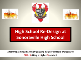 High School Re-Design at Sonoraville High School