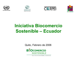 Iniciativa Biocomercio Sostenible 2005-2006