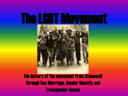The LGBT Movement - Portland State University
