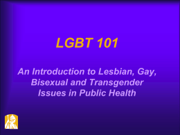 LGBT - Empire State Public Health Training Center