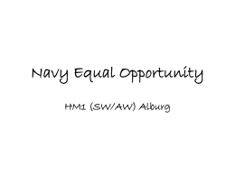 Navy Equal Opportunity