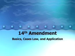 14th Amendment - Greeley Schools