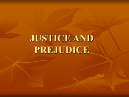 JUSTICE AND PREJUDICE - Christian Brothers High School