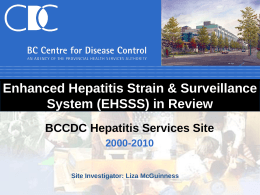BCCDC EHSSS Site Report 2000 -2010