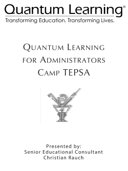 Quantum Learning for Teachers