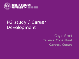 PG study / Career Development