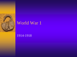 World War 1 - Central Square School District