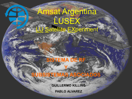 Amsat Argentina LUSEX LU Satellite EXperiment