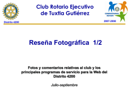 Diapositiva 1 - Distrito 4195 de Rotary International