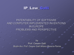 PATENTABILITY OF SOFTWARE AND COMPUTER …