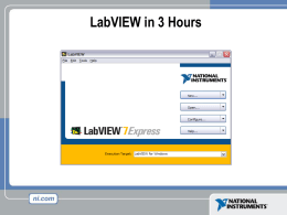 LabVIEW in 3 Hours