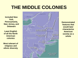 Middle Colonies PPT