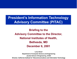 President’s Information Technology Advisory …
