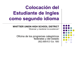 English Learner Placement