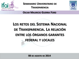 Diapositiva 1 - Instituto Nacional de Transparencia