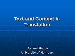 Rethinking the Relationship between Text and Context in