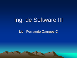 Ing. de Software III