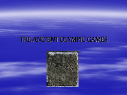 Ancient Olympic Games - Utah Education Network
