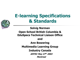 E-learning Standards
