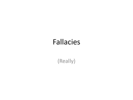 Fallacies - Michael Johnson's Homepage